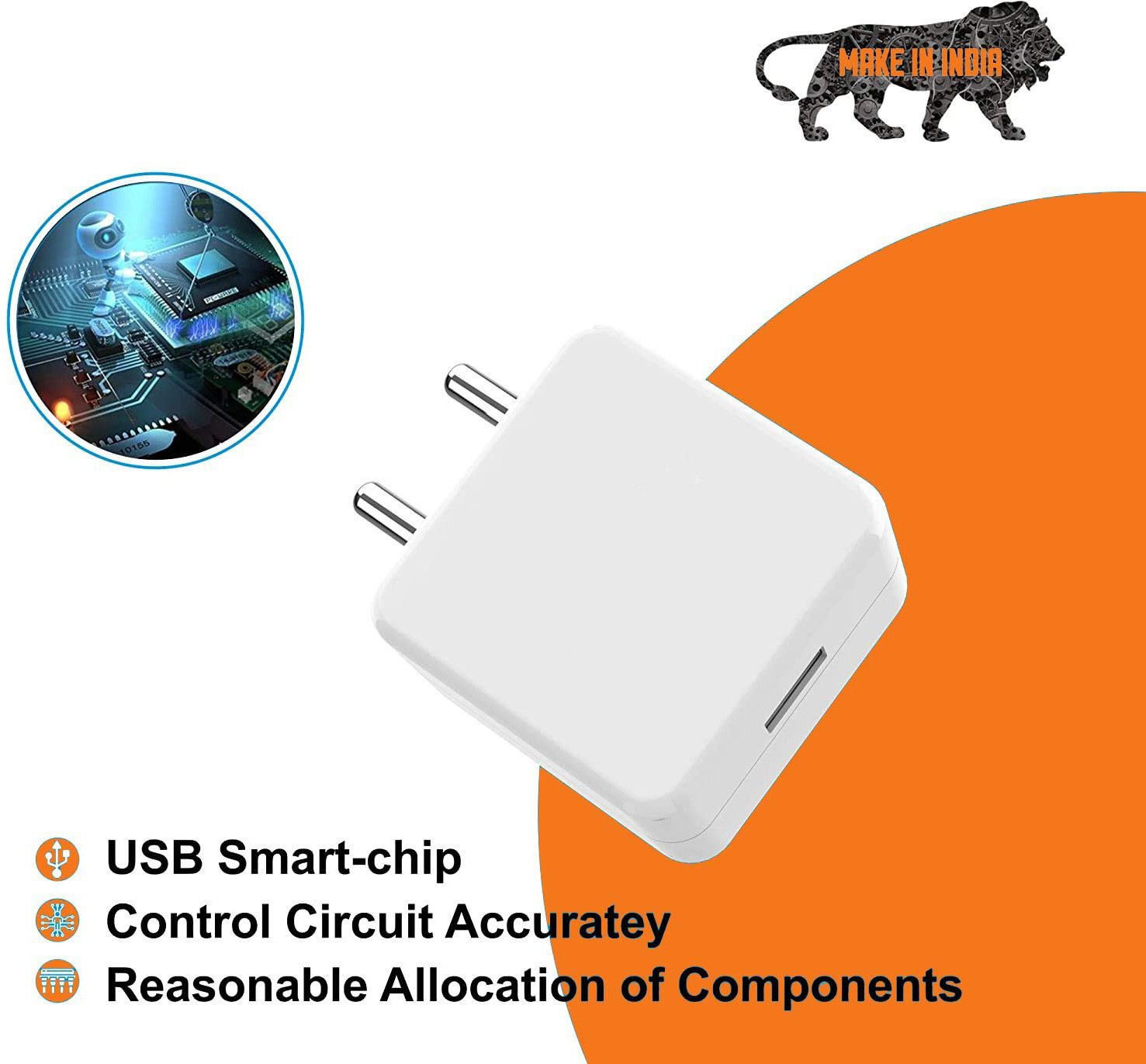 Mad Gorrillah 85 W SuperVOOC 5.4 A Wall Charger for Mobile with Detachable Cable (Red, Cable Included) - Image 4