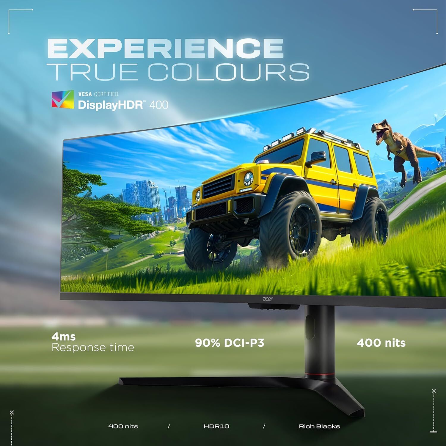 Acer 124.46 cm (49 inch) Curved Full HD VA Panel Gaming Monitor (EI491CR) (Response Time: 4 ms, 144 Hz Refresh Rate) - Image 2