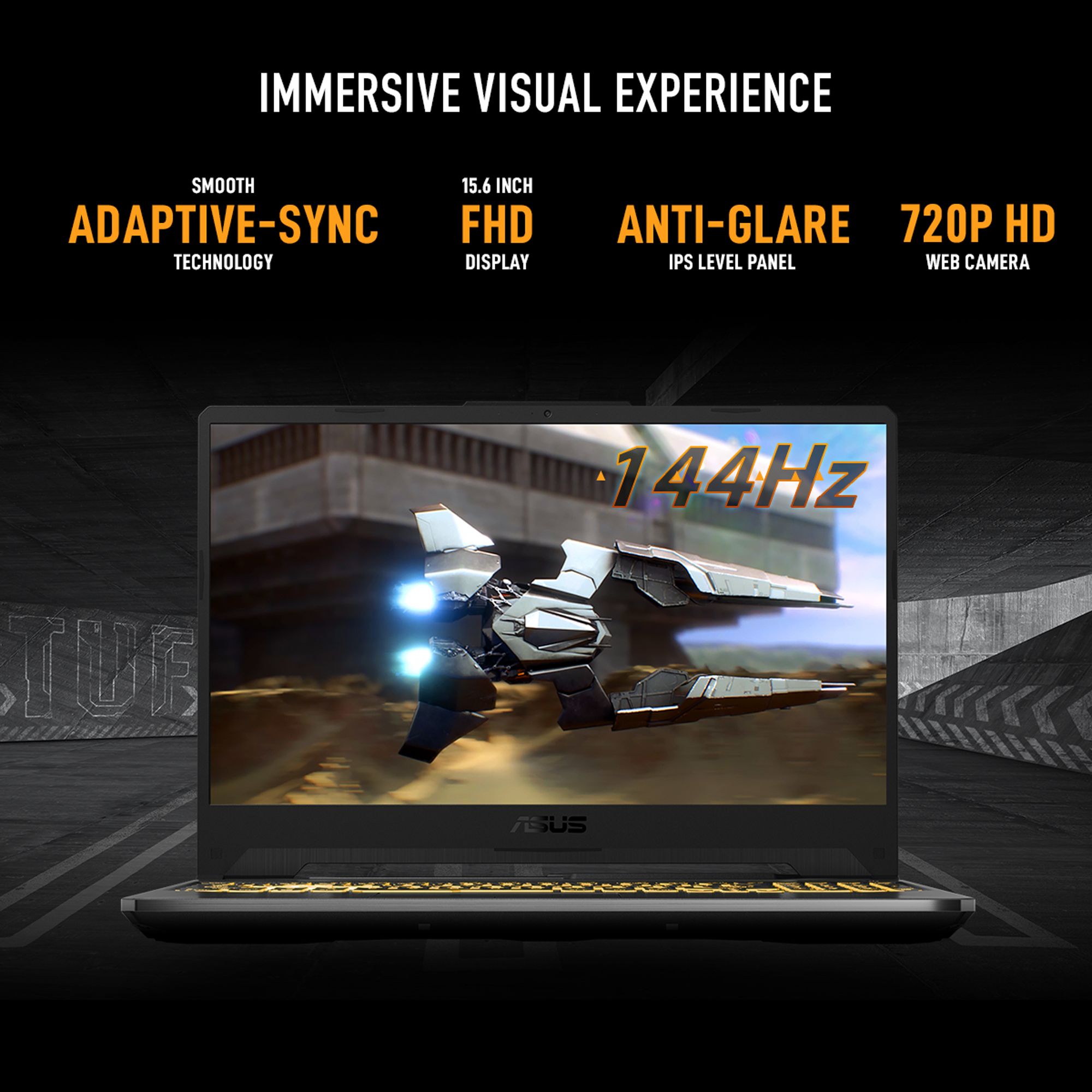 ASUS TUF Gaming A15 AMD Ryzen 7 Hexa Core 7435HS - (16 GB/512 GB SSD/Windows 11 Home/4 GB Graphics/NVIDIA GeForce RTX 3050) FA566NCR-HN075W Gaming Laptop (15.6 inch, Black, 2.30 Kg) - Image 3