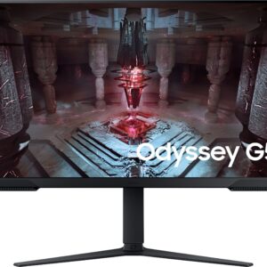 Samsung Odyssey G5 81.28 cm (32 inch) UWQHD VA Panel with HDR10, Height Adjustable Stand, Flat Gaming Monitor (LS32CG510EWXXL) (AMD Free Sync, Response Time: 1 ms, 165 Hz Refresh Rate)