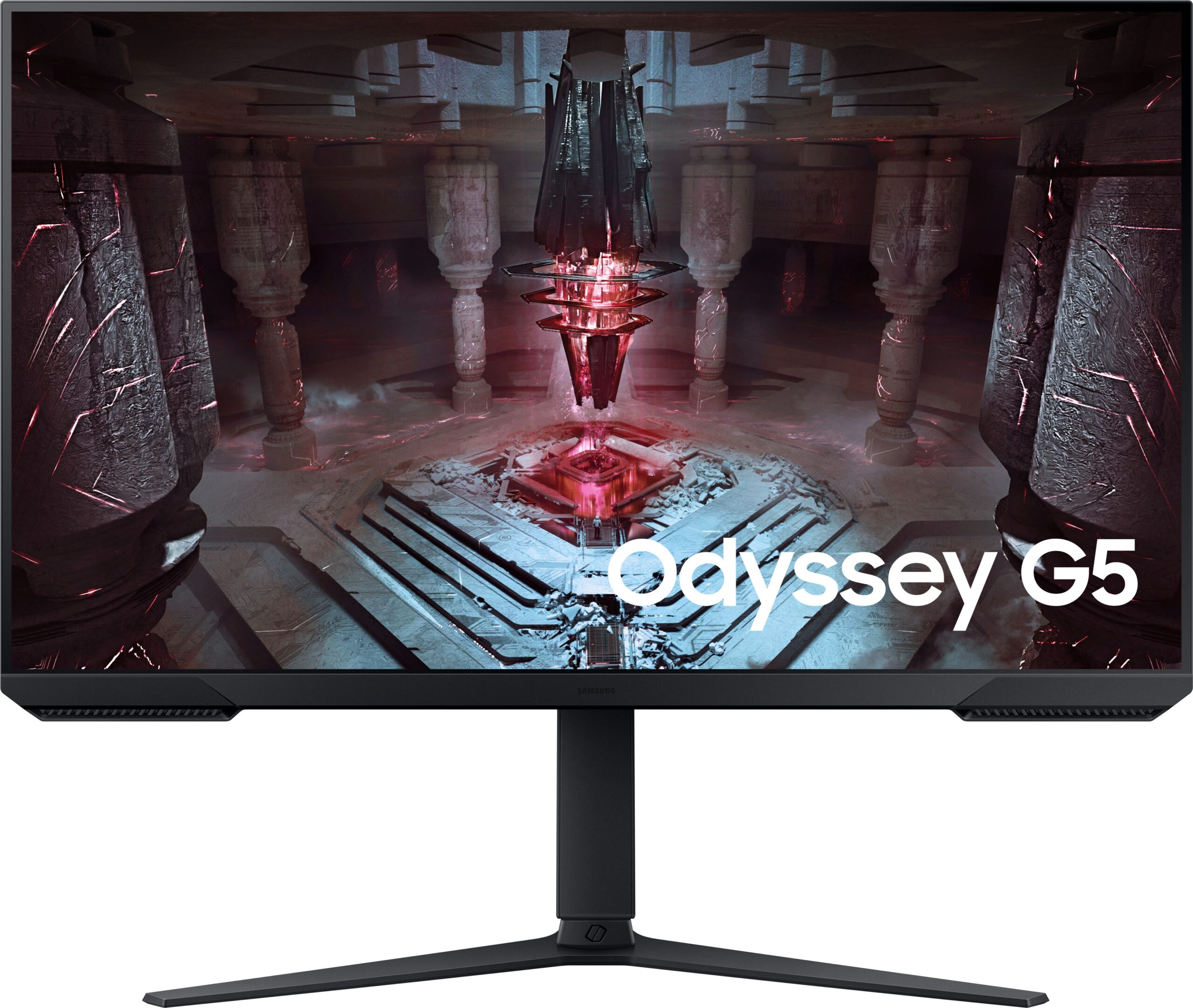 Samsung Odyssey G5 81.28 cm (32 inch) UWQHD VA Panel with HDR10, Height Adjustable Stand, Flat Gaming Monitor (LS32CG510EWXXL) (AMD Free Sync, Response Time: 1 ms, 165 Hz Refresh Rate)