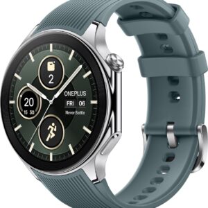 OnePlus Watch 2 with Wear OS 4, Snapdragon W5 Chipset & Up to 100 hours battery Smartwatch  (Radiant Steel Strap, Free Size)
