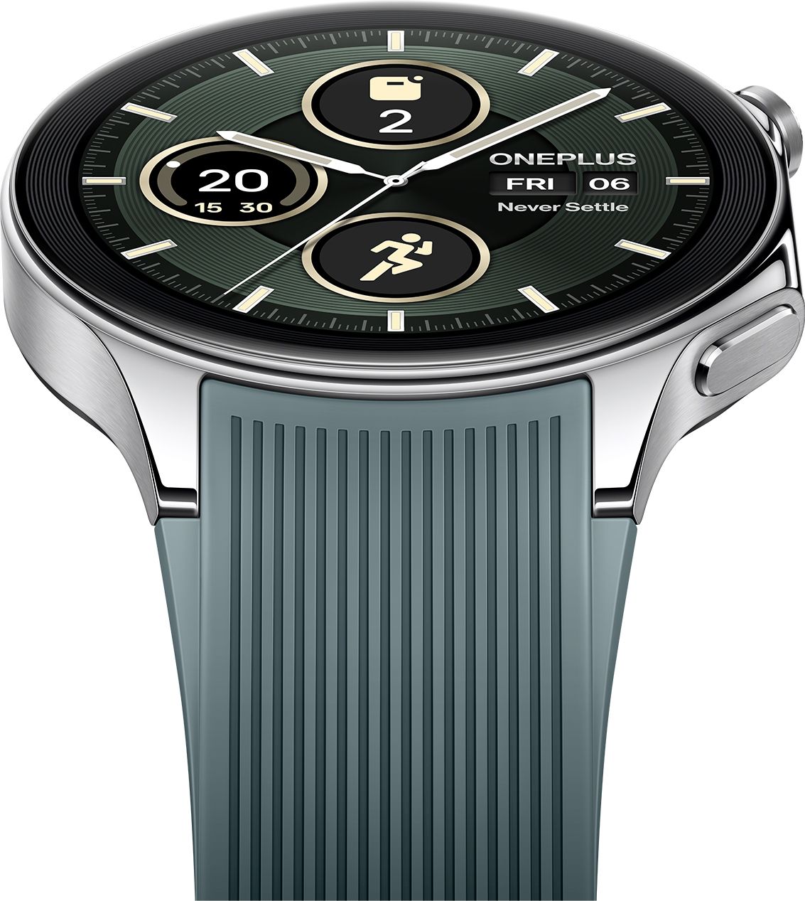 OnePlus Watch 2 with Wear OS 4, Snapdragon W5 Chipset & Up to 100 hours battery Smartwatch (Radiant Steel Strap, Free Size) - Image 4