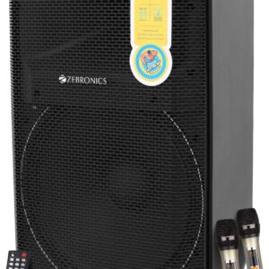 ZEBRONICS Zebronics - Epic Plus,BT v5.0 / USB / SD / FM / AUX / Mic Input,40W RMS 480 W Bluetooth Party Speaker (Black, Mono Channel)