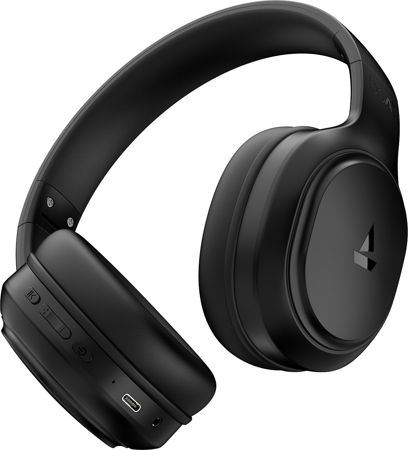 boAt Rockerz 430 w/ Beast Mode(40ms Low Latency),40HRS Playback & 40MM Drivers Bluetooth (Black Sabre, On the Ear)