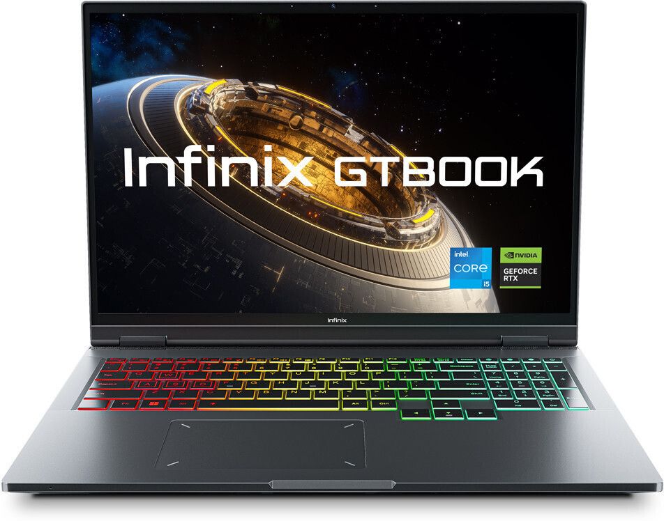 Infinix GT Book Intel Core i5 12th Gen 12450H - (16 GB/512 GB SSD/Windows 11 Home/6 GB Graphics/NVIDIA GeForce RTX 3050/80 W) GL613 Gaming Laptop (16 inch, Silver, 1.99 kg)