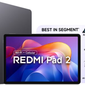 REDMI Pad 2 6 GB RAM 128 GB ROM 11.0 inch with Wi-Fi+4G Gaming Tablet (Graphite Grey)
