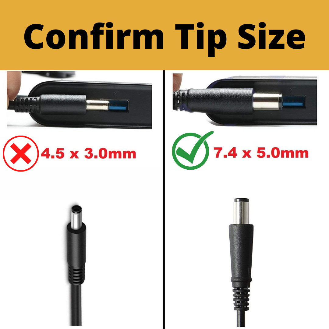 Myria laptop charger adapter Big tip 65 W Adapter (Power Cord Included) - Image 2