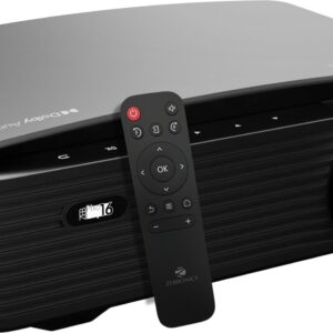 EBRONICS ZEB-PIXAPLAY 16 (10000 lm / 1 Speaker / Remote Controller) Portable Full HD 1080p Native Resolution with 4K Support, 200 Inch Screen Size, USB, HDMI, AV, AUX, WIFI, Bluetooth, Smart Apps, Miracast, Airplay, Dolby Smart Projector (Black)